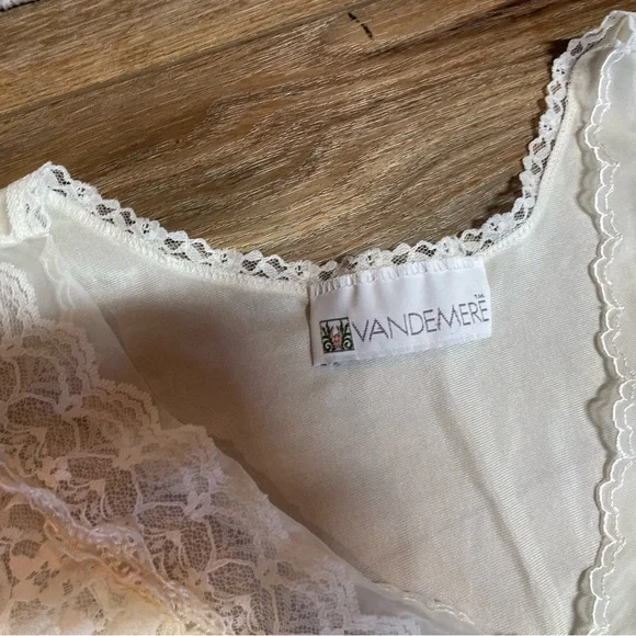 Vintage Vandemere romantic, Victorian, Cottagecore, Croquette Night slip gown - Picture 5 of 9